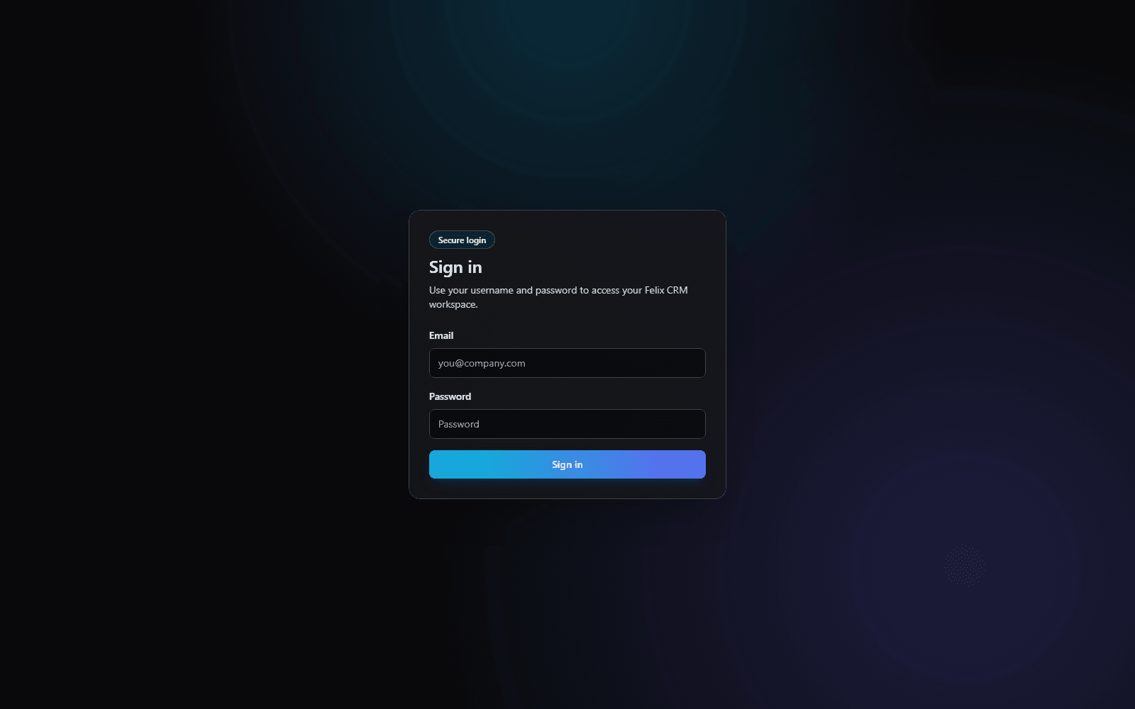 Felix CRM screenshot