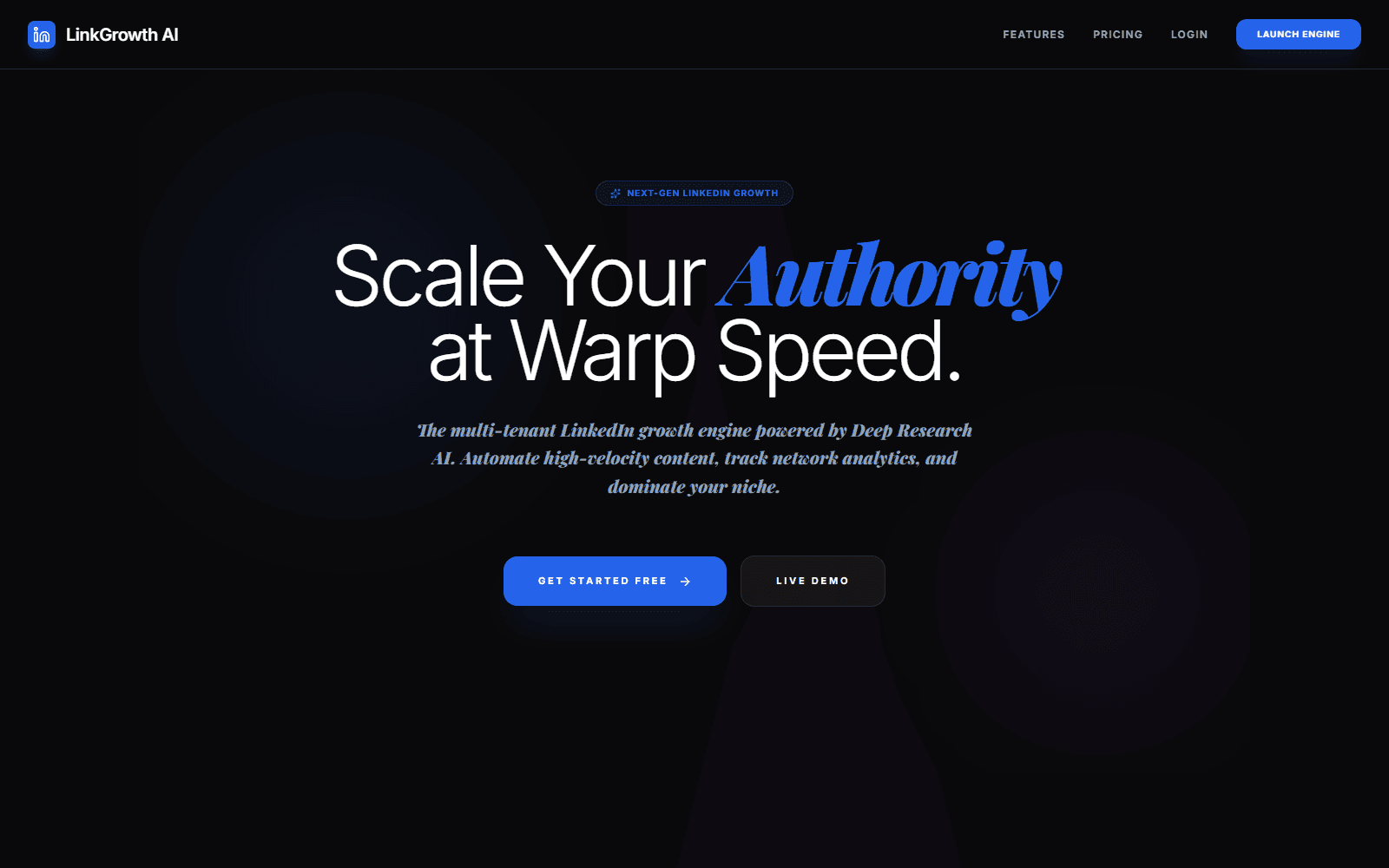LinkGrowth AI screenshot