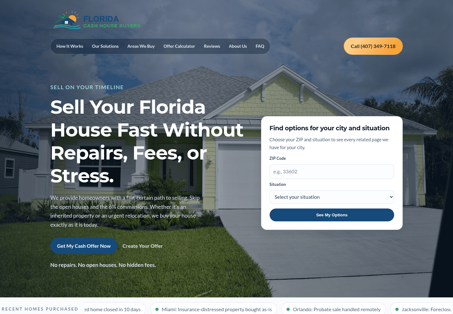 Florida Cash House Buyers BuildVora case study